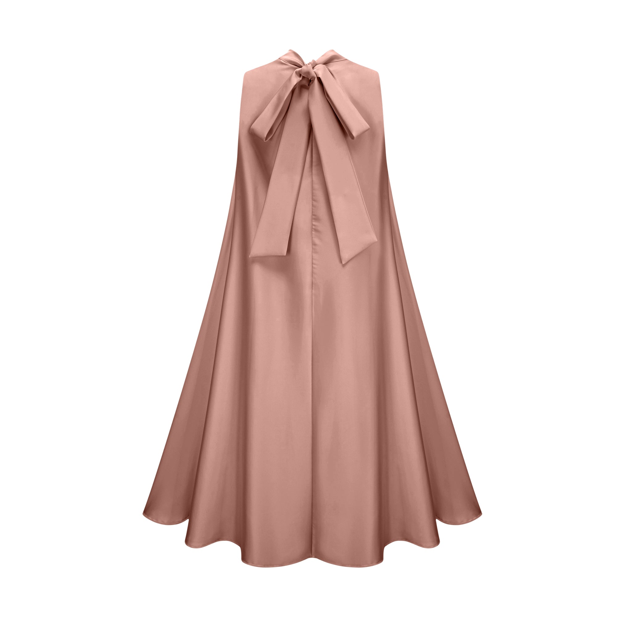 Elegant Sleeveless Floral Applique Maxi Dress in Pink - Chiffon Flowy Gown