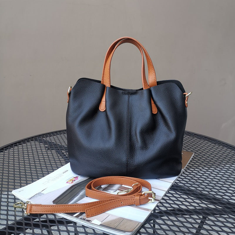 Ollie Genuine Leather Messenger Bag for Men and Women, Crossbody Shoulder Bag