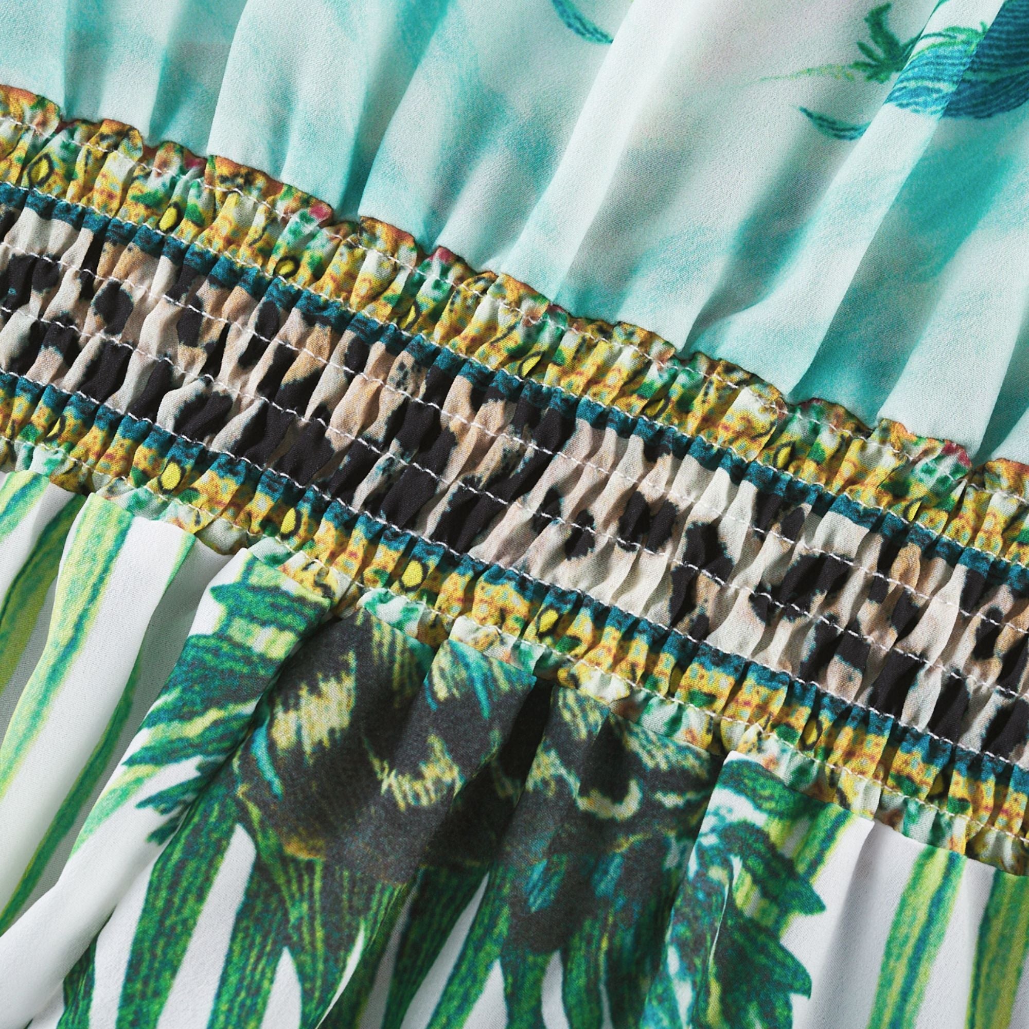 Elegant Cassandra Graphic Print Maxi Dress - Bohemian Flowy A-Line Summer Style