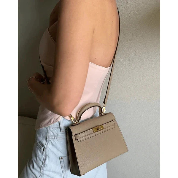 Ameera Vegan Leather Mini Crossbody Bag with Removable Strap