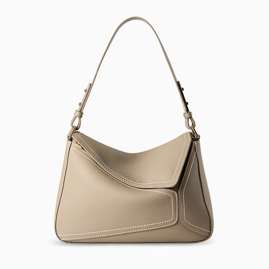 Elegant Soft Leather Shoulder Bag: Chic Crossbody Purse for Women
