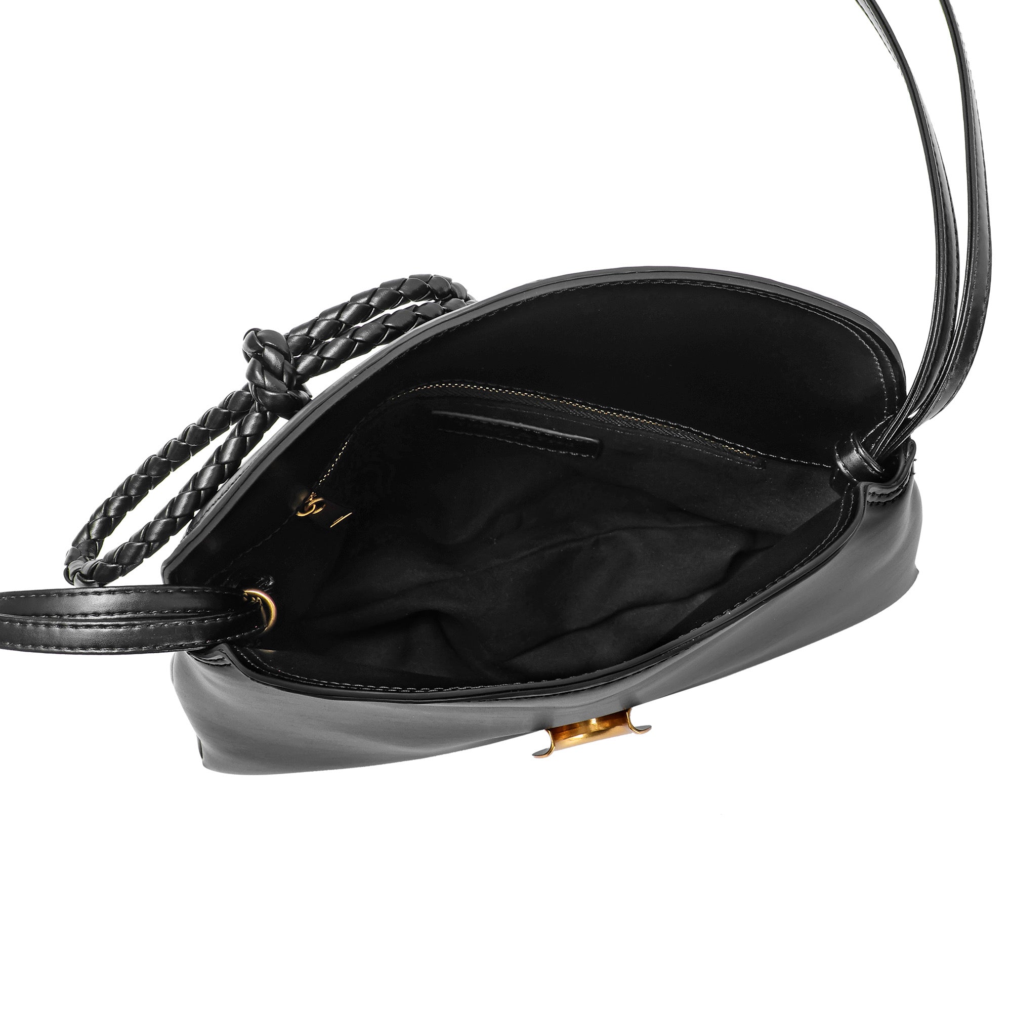 Braided Closure Crossbody Bag: Elegant Leather Handbag for Stylish Everyday Use