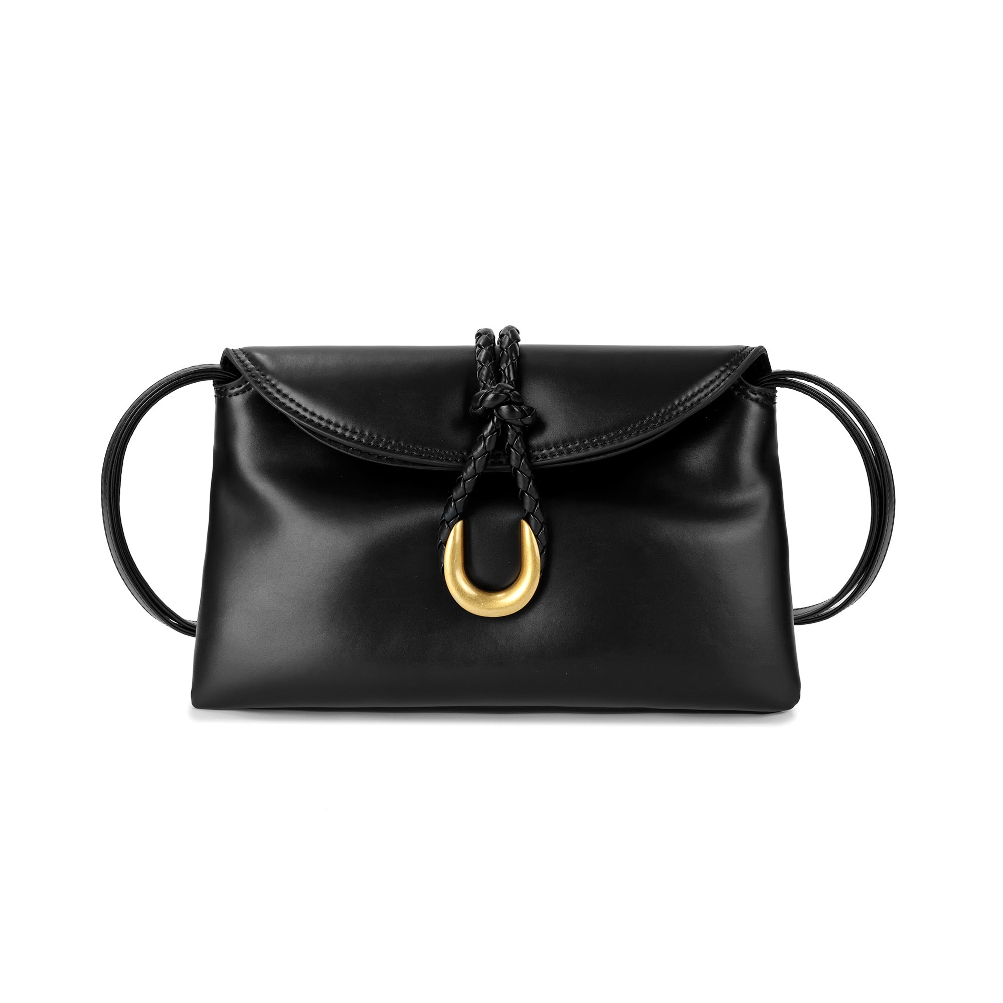Braided Closure Crossbody Bag: Elegant Leather Handbag for Stylish Everyday Use