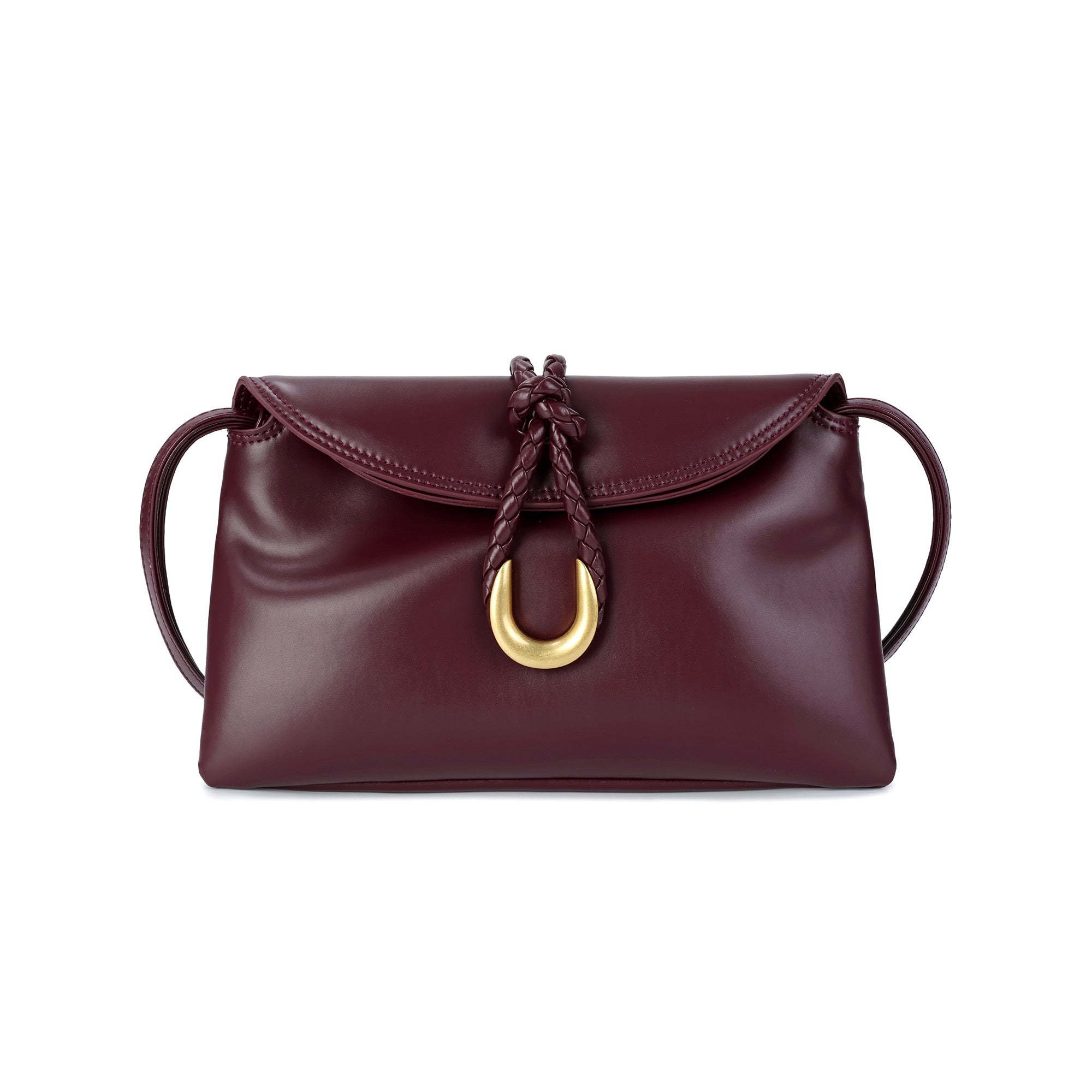 Braided Closure Crossbody Bag: Elegant Leather Handbag for Stylish Everyday Use