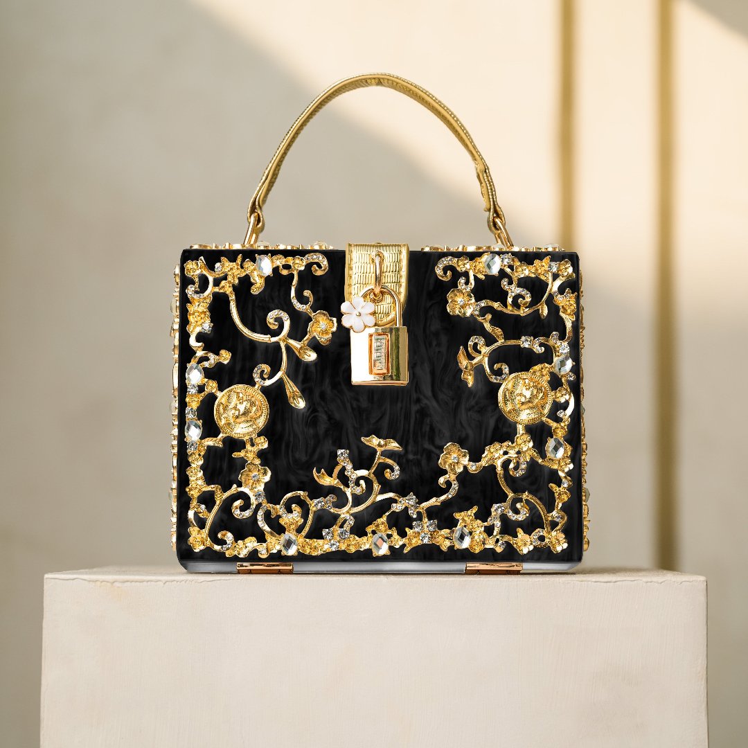 Acrylic Box Handbag White