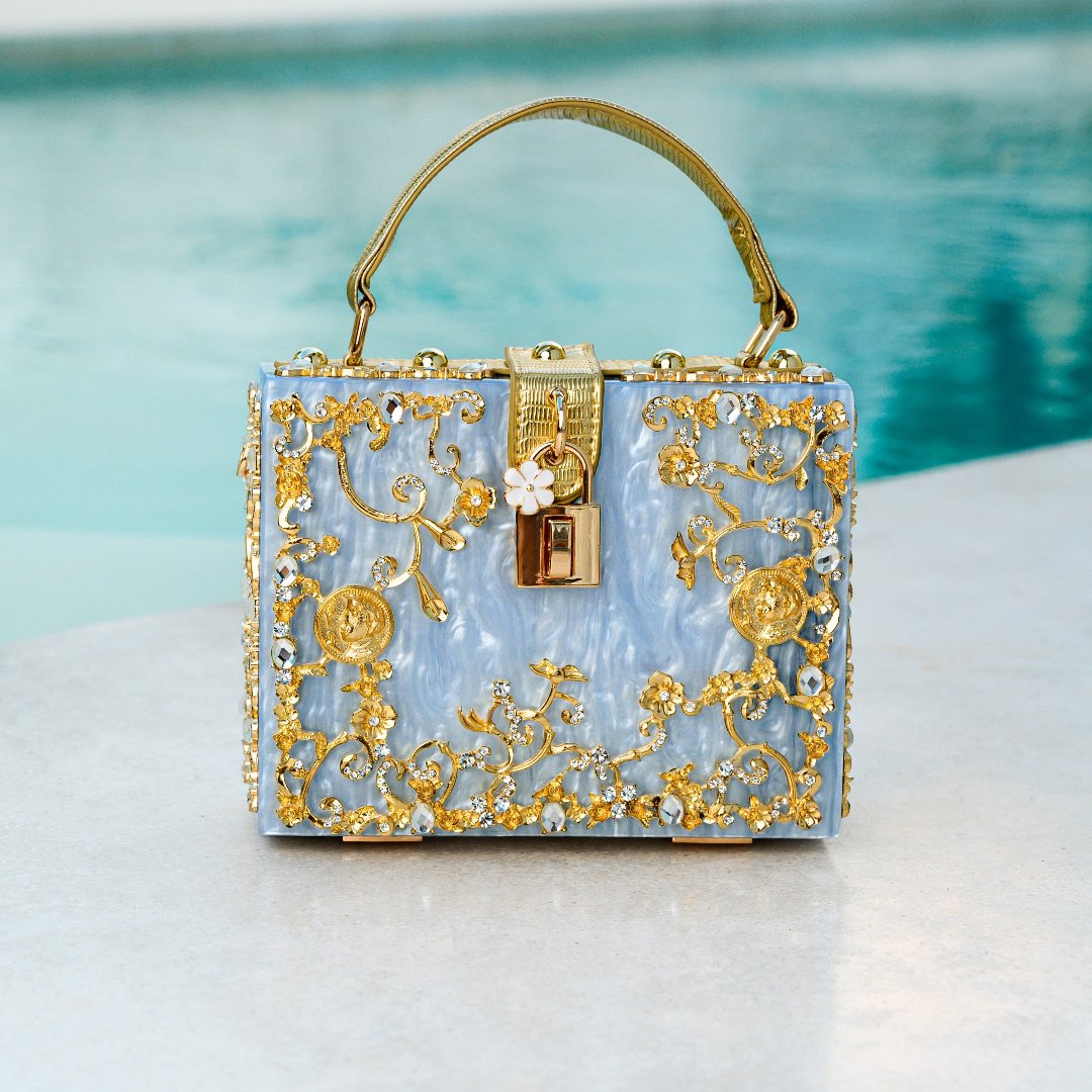 Acrylic Box Handbag White