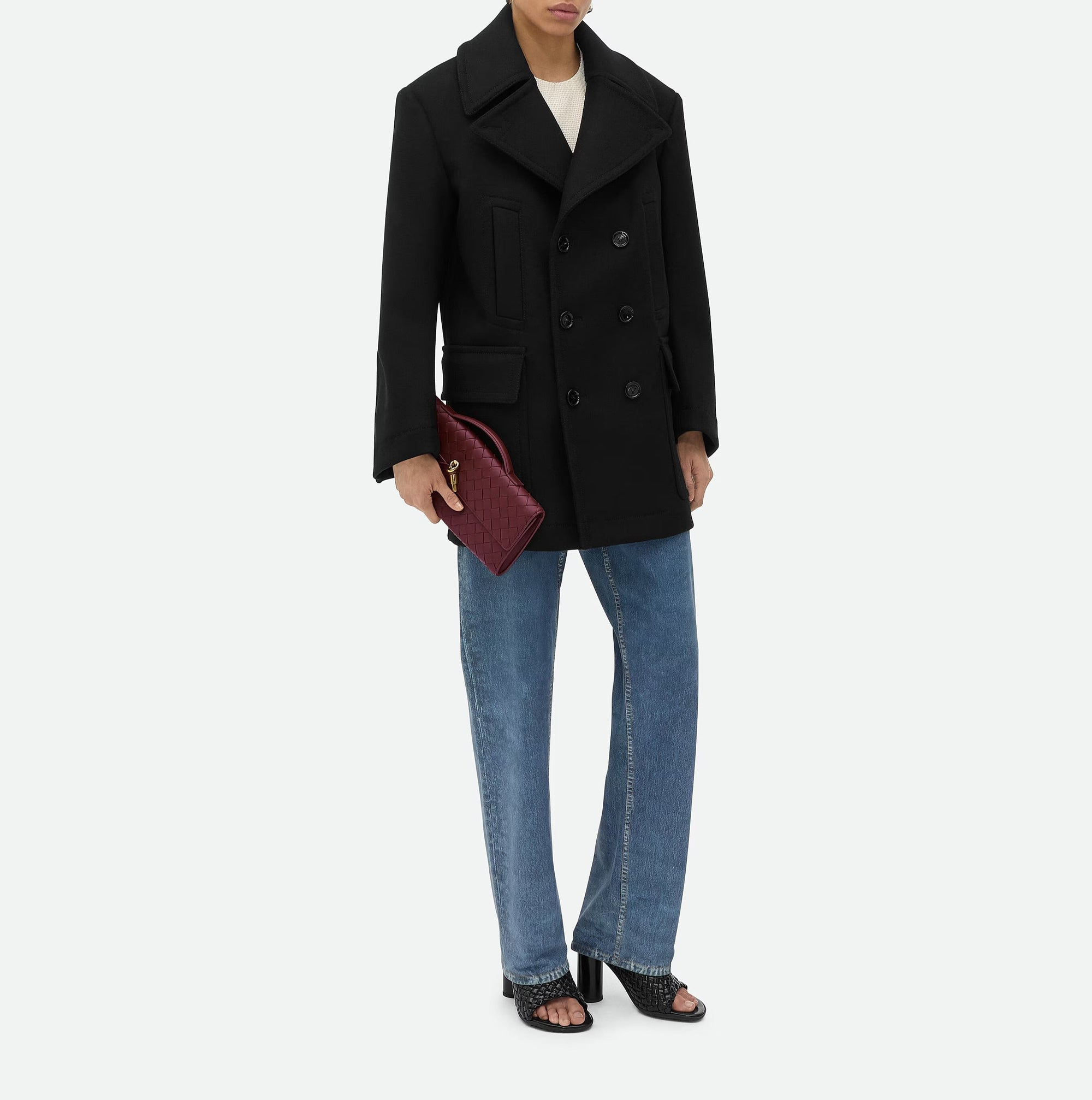 Fiorenza Women's Black Leather Tote Bag with Removable Strap