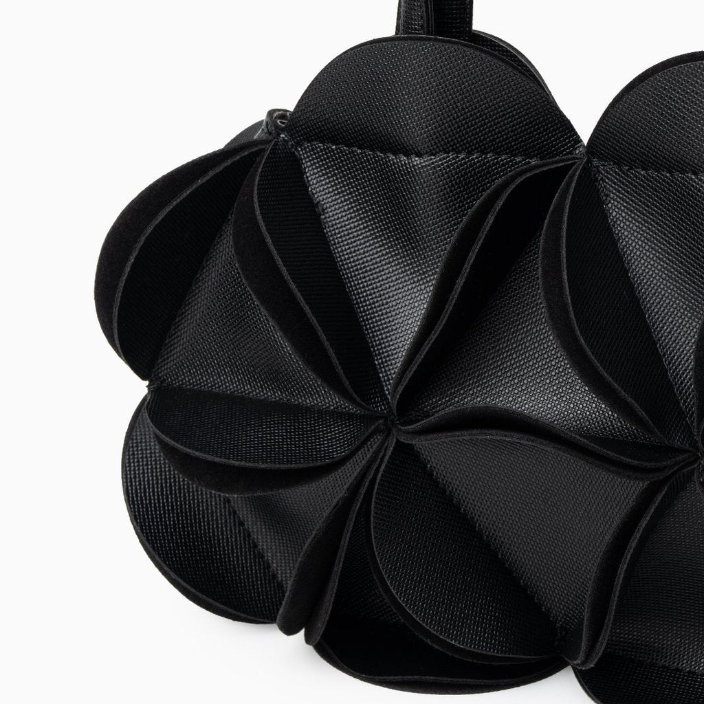 Elegant Floral Handbag with Detachable Strap - Versatile Shoulder Bag