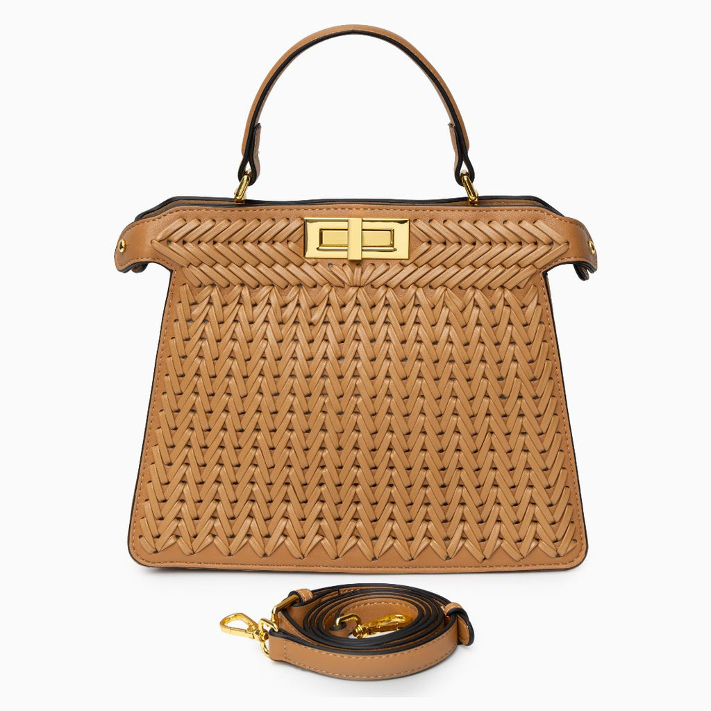 Woven Handbag Brown Dionne