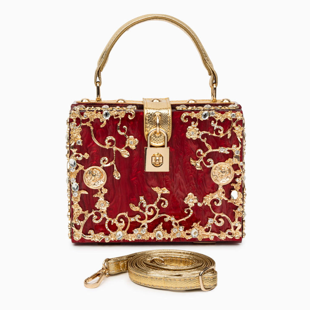 Acrylic Box Handbag White