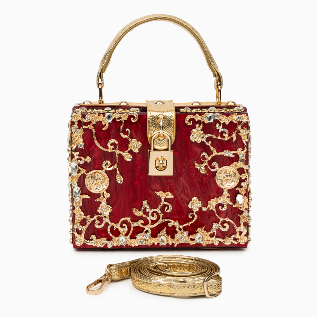Acrylic Box Handbag White