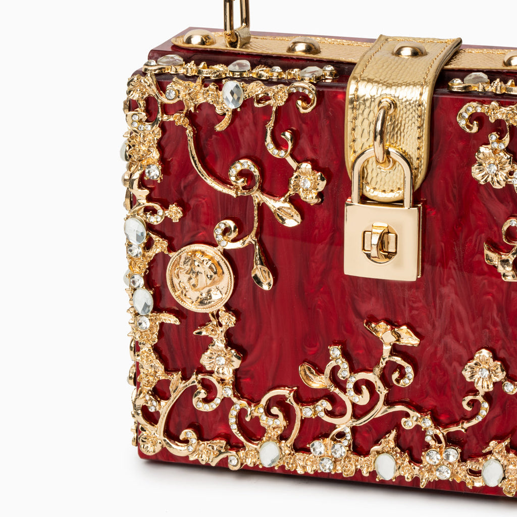 Acrylic Box Handbag White