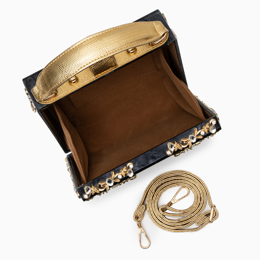 Acrylic Box Handbag White