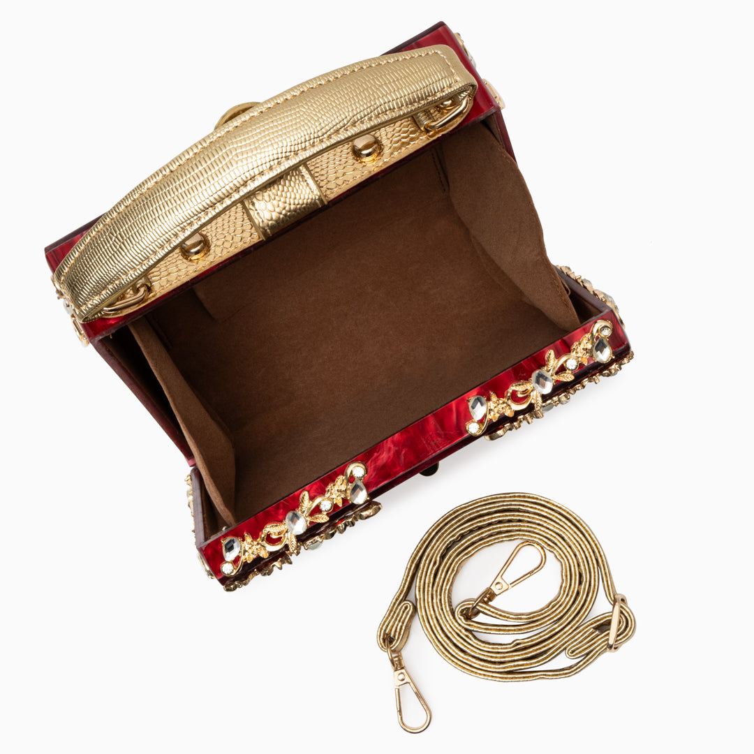 Acrylic Box Handbag White
