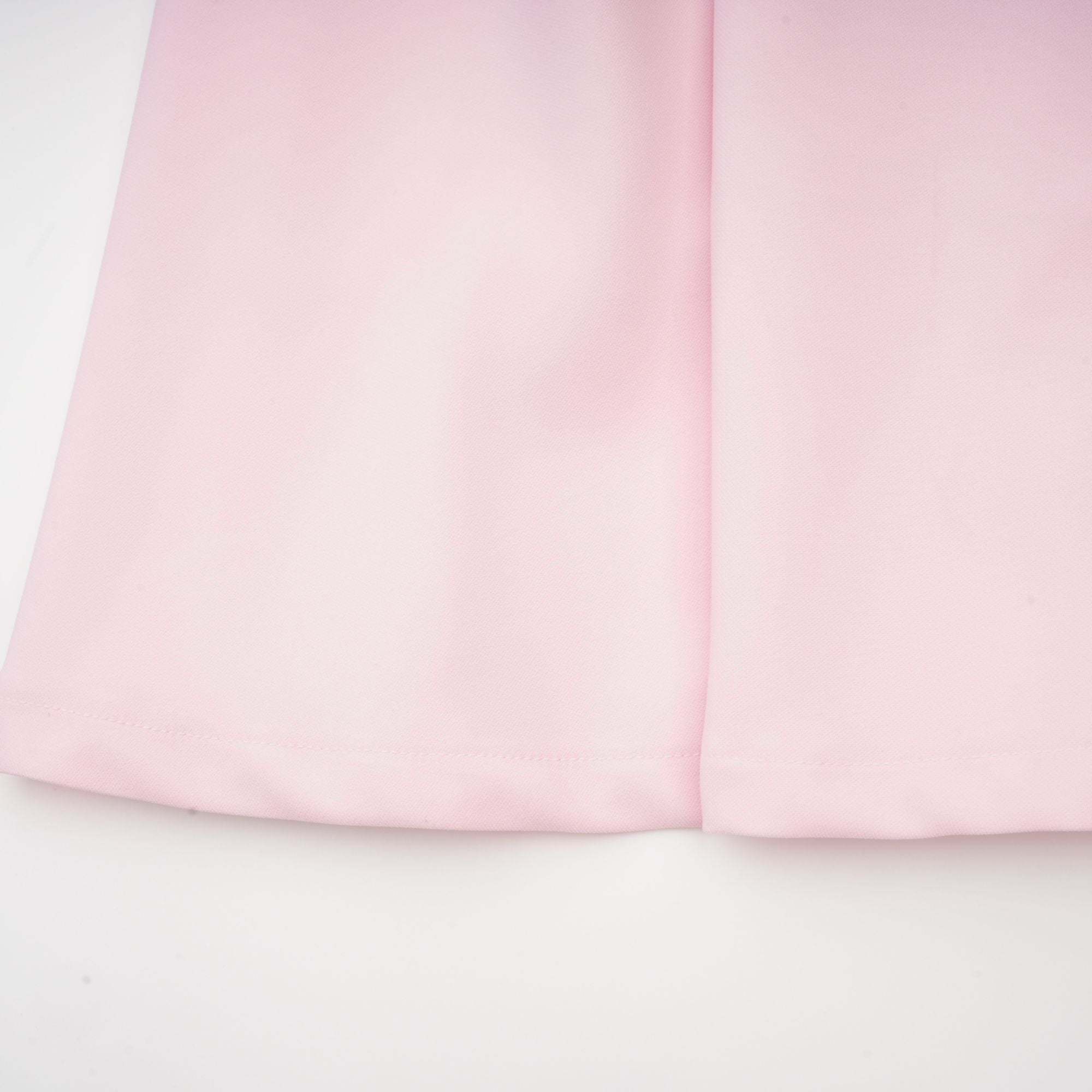 Elegant Pink Crystal-Accented Bow Midi Dress: Chic Terylene Flared Style