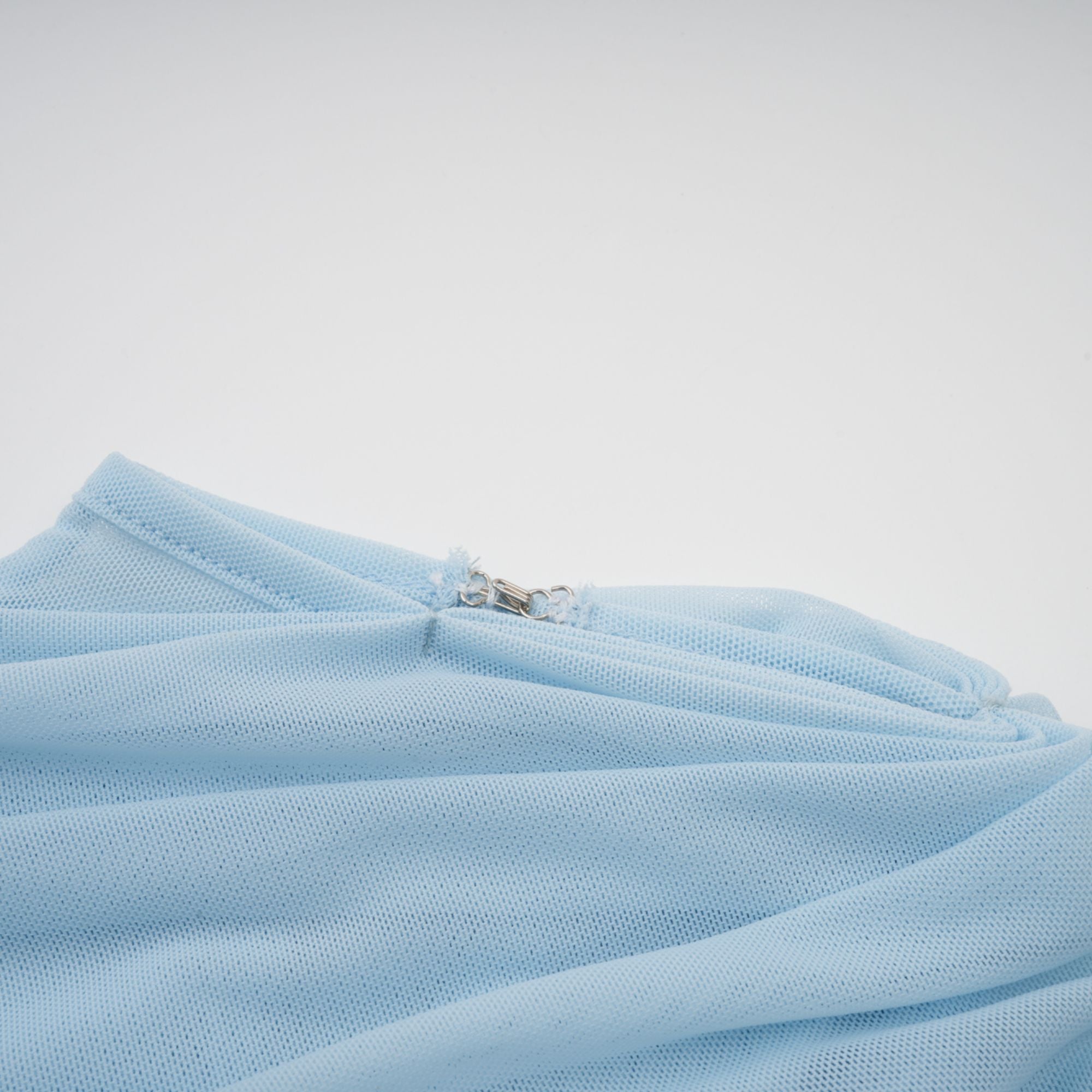 Elegant Catherine Blue Asymmetrical Pleated Maxi Dress for Women