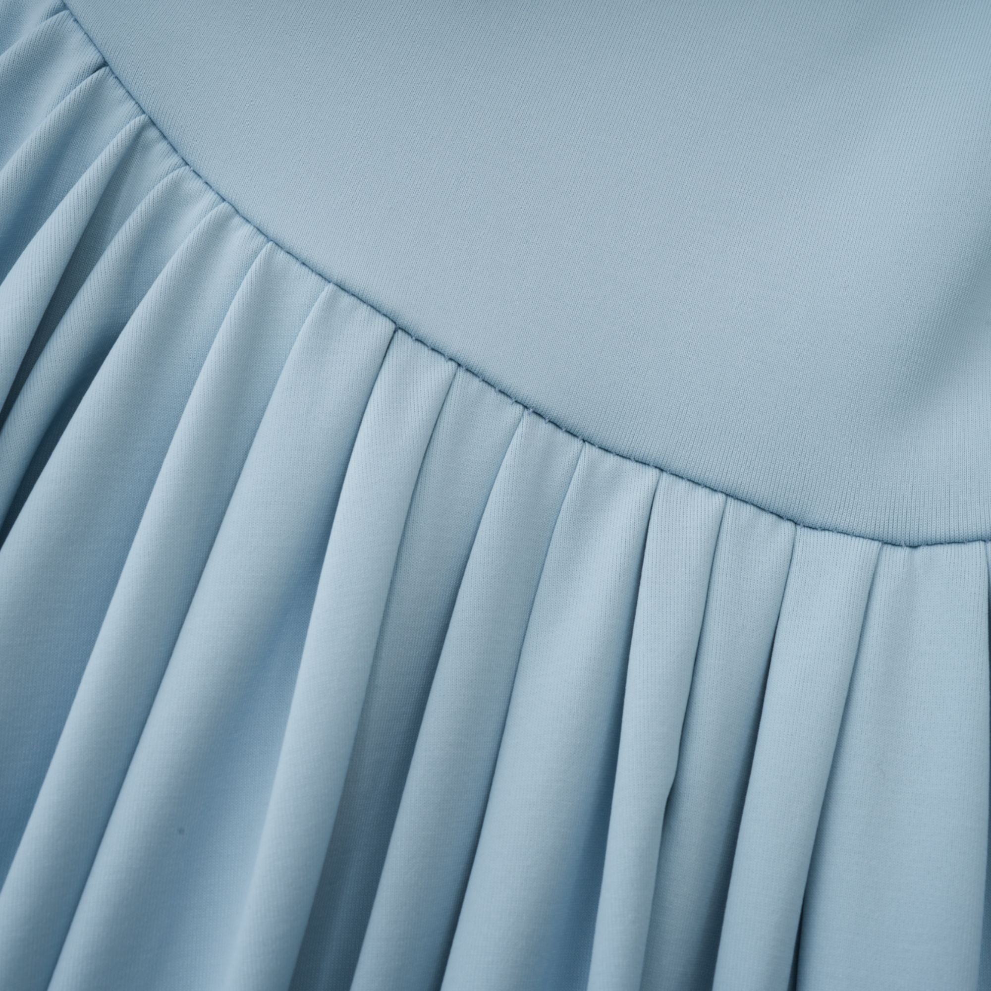 Elegant Catherine Blue Asymmetrical Pleated Maxi Dress for Women