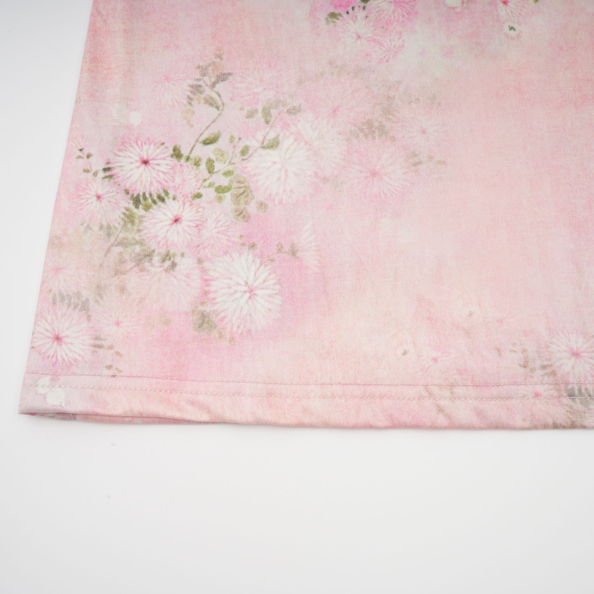 Elegant Narcisse Pink Embellished Floral Print Midi Dress for Women