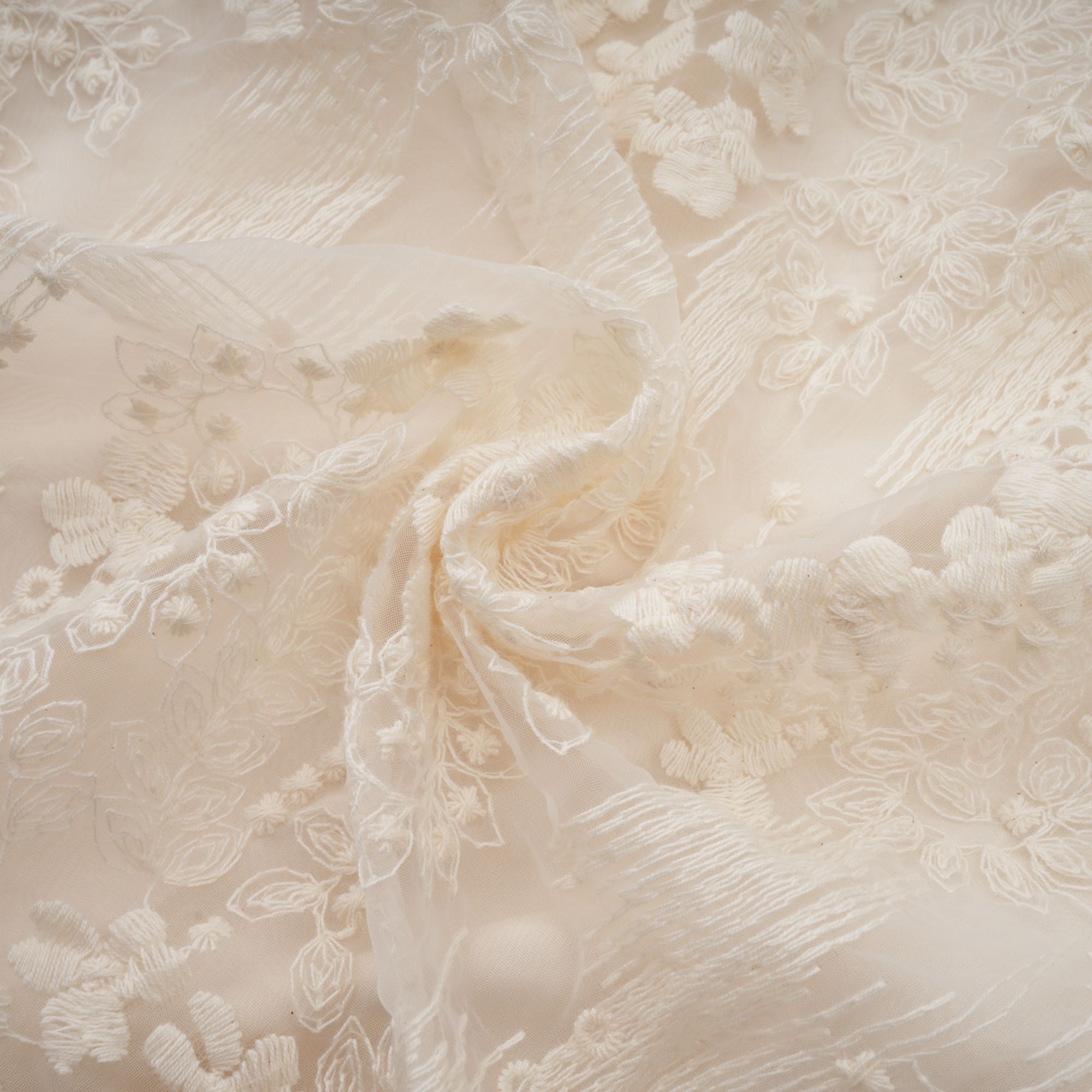 Elegant Neutral Lace Embroidery Midi Dress: Exquisite Design, Perfect Fit, Versatile Style
