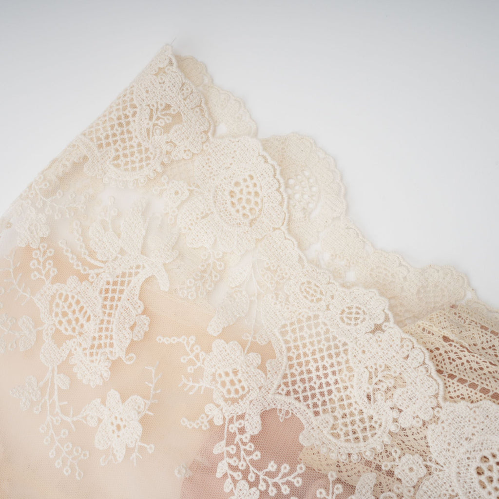 Fleur Floral Embroidered Lace Midi Dress Elegant Sheer Mesh Party Gown