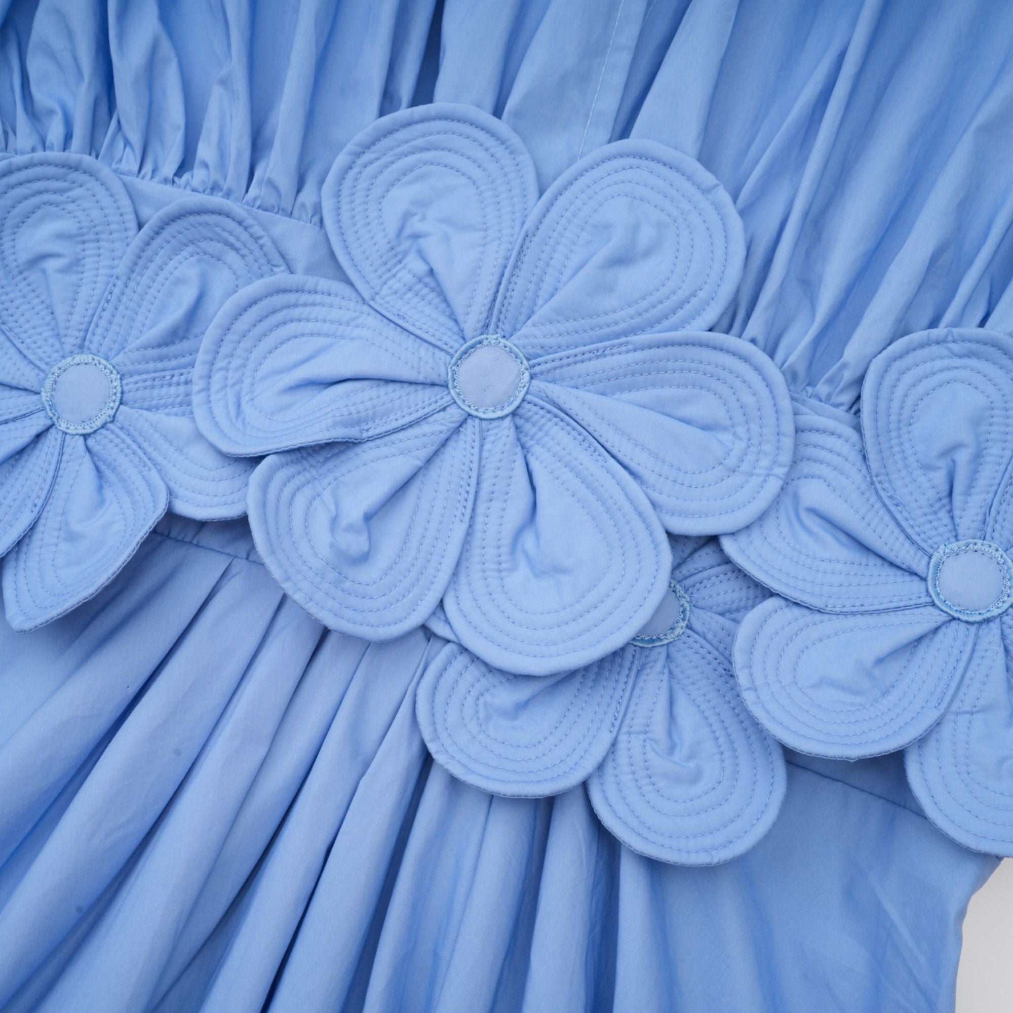 Elegant Emma Petal Detail Pleated Midi Dress for Women