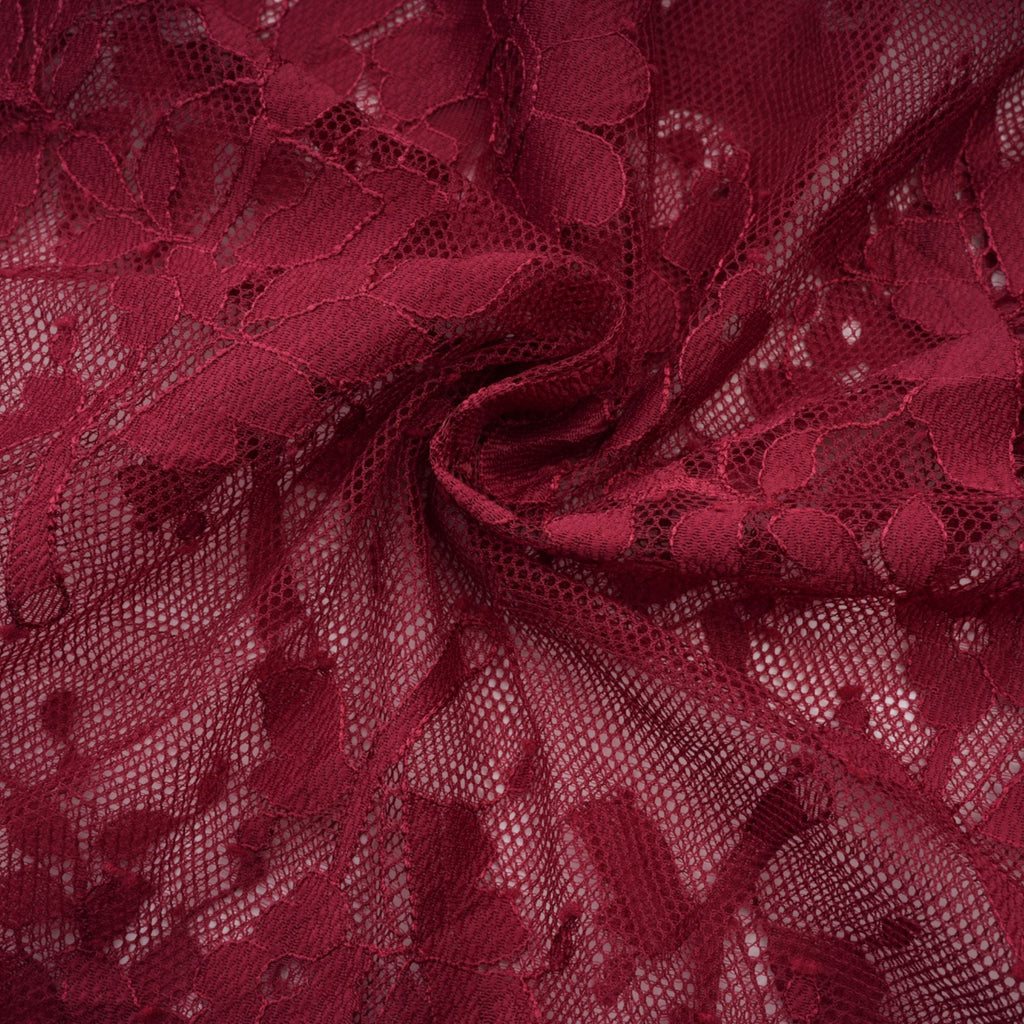 Elegant Red Chantilly Lace Oversize Dress: Timeless Style, Comfortable Fit, Versatile