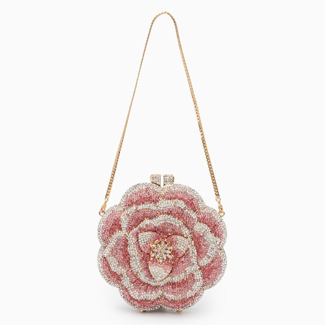 Pink Floral Clutch