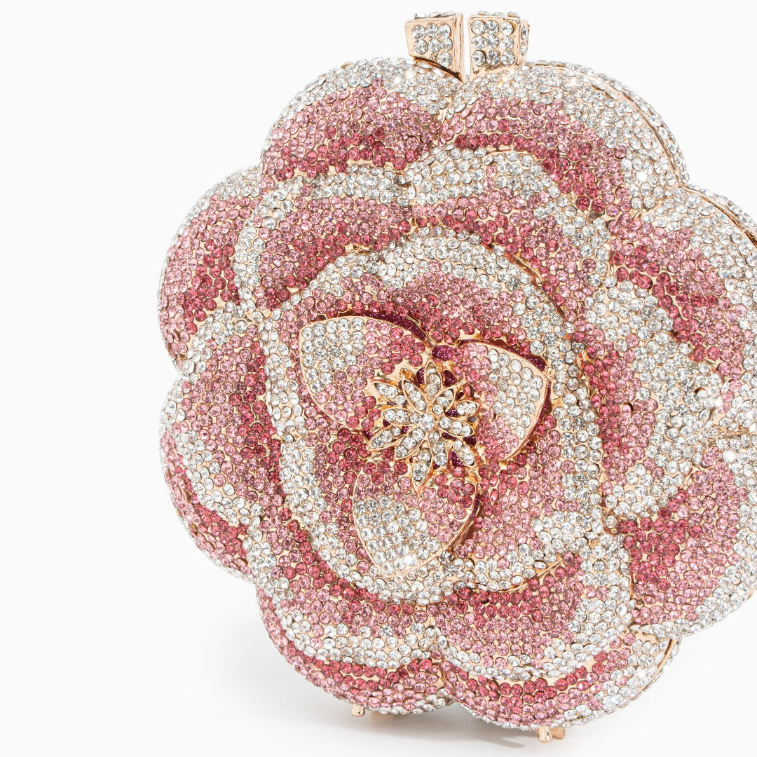 Pink Floral Clutch