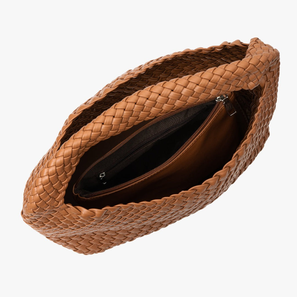 Spacious Vegan Leather Bucket Shoulder Bag – Chic Everyday Tote