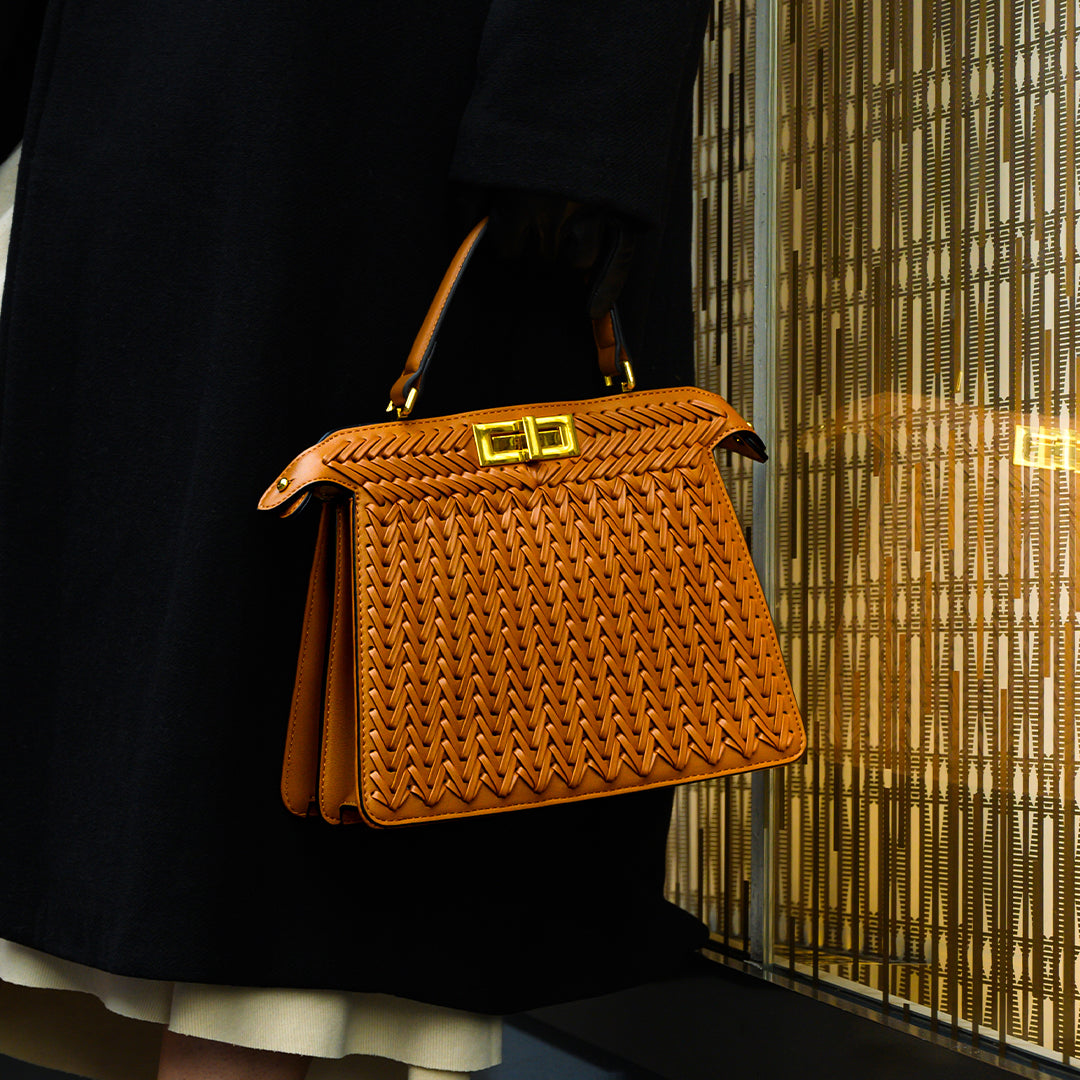 Woven Handbag Brown Dionne