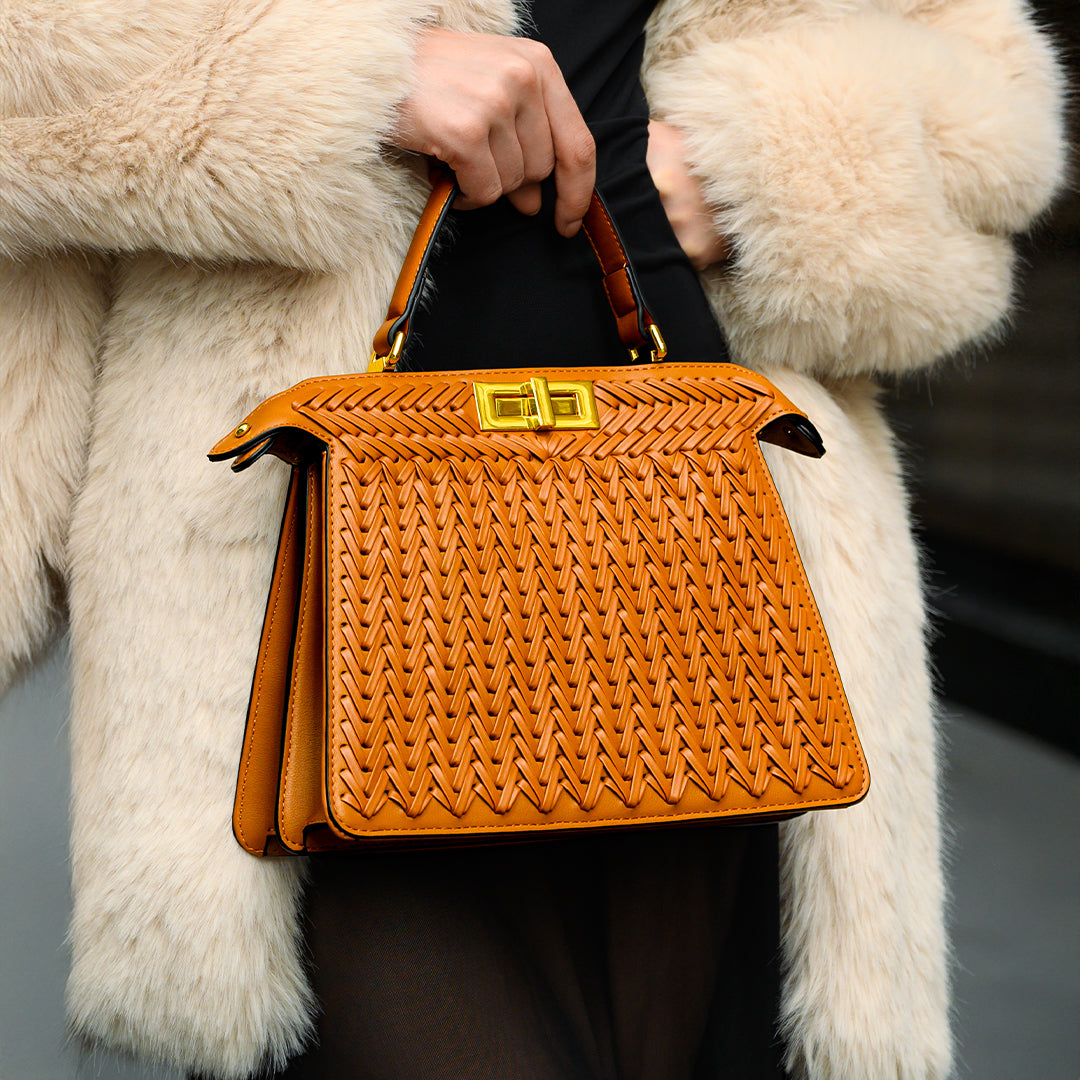 Woven Handbag Brown Dionne