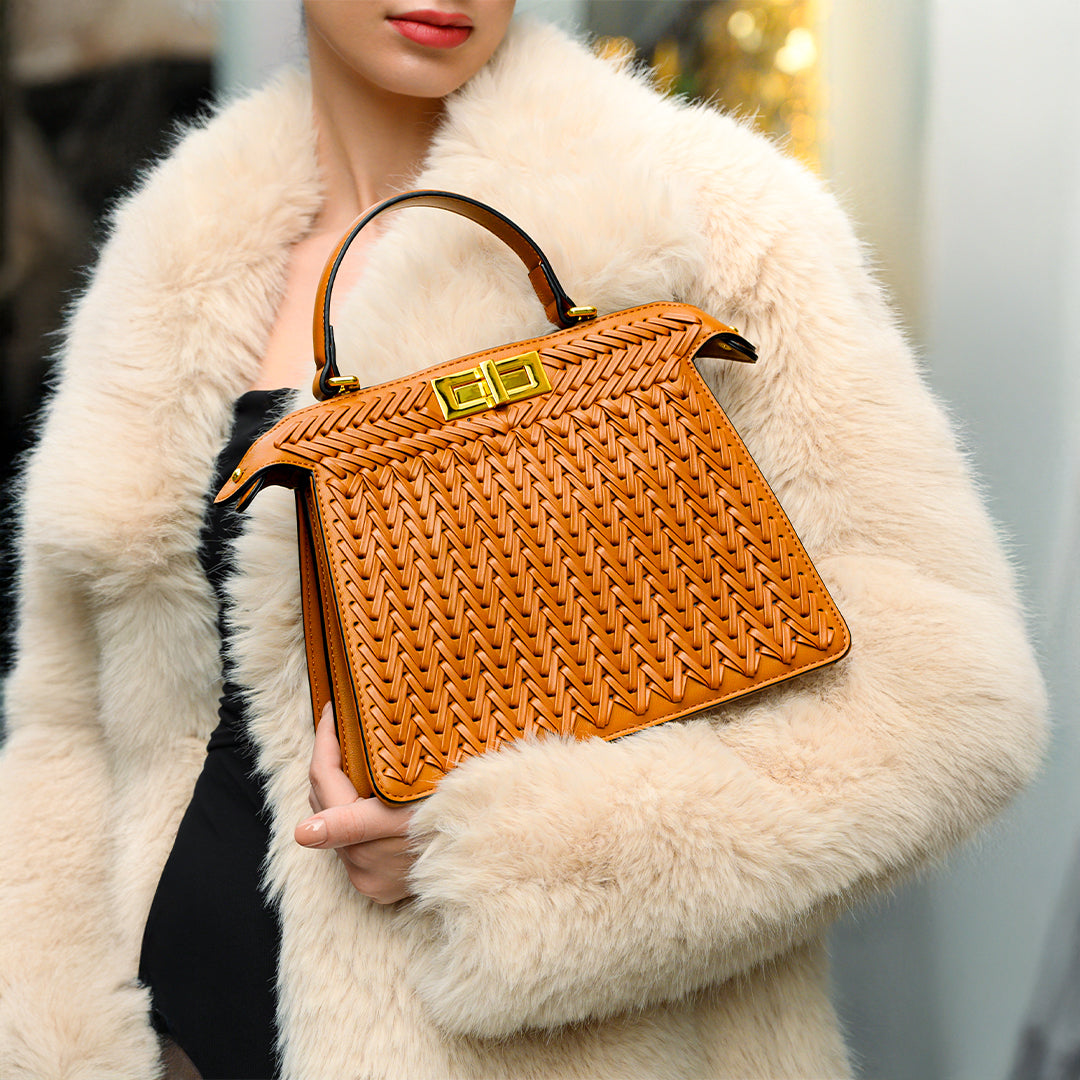 Woven Handbag Brown Dionne