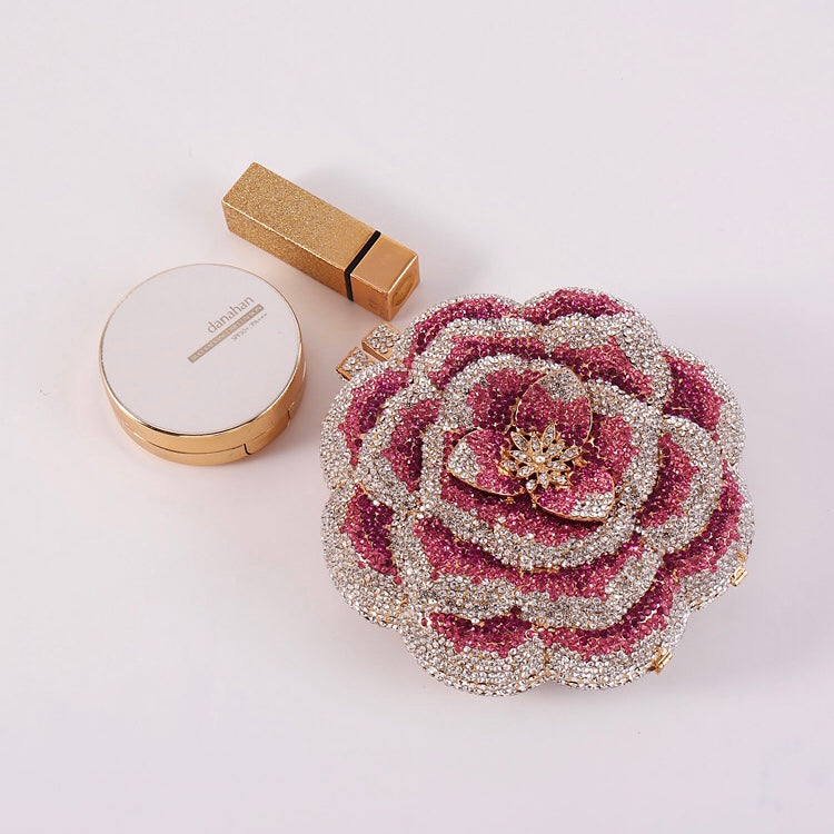 Pink Floral Clutch