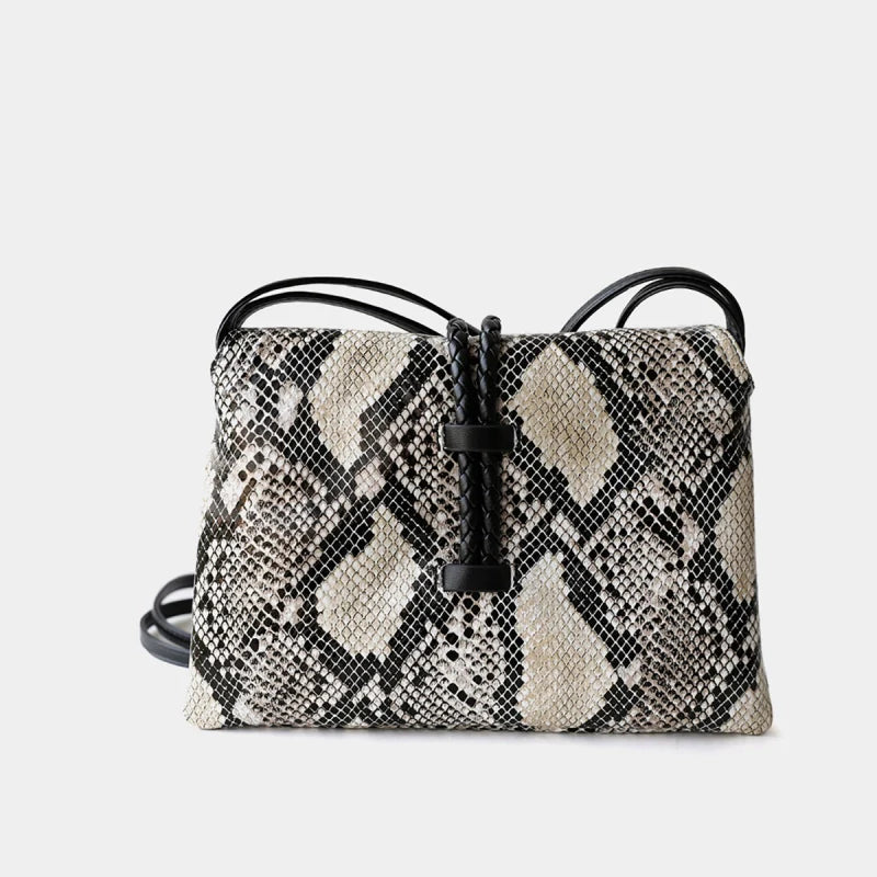 Braided Closure Crossbody Bag: Elegant Leather Handbag for Stylish Everyday Use