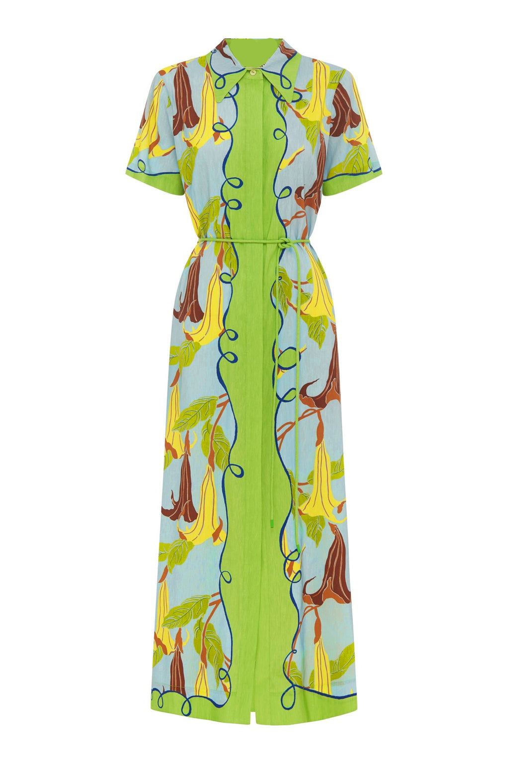 Alemais Rafaela Shirtdress: Sustainable Linen Midi Dress with Belt