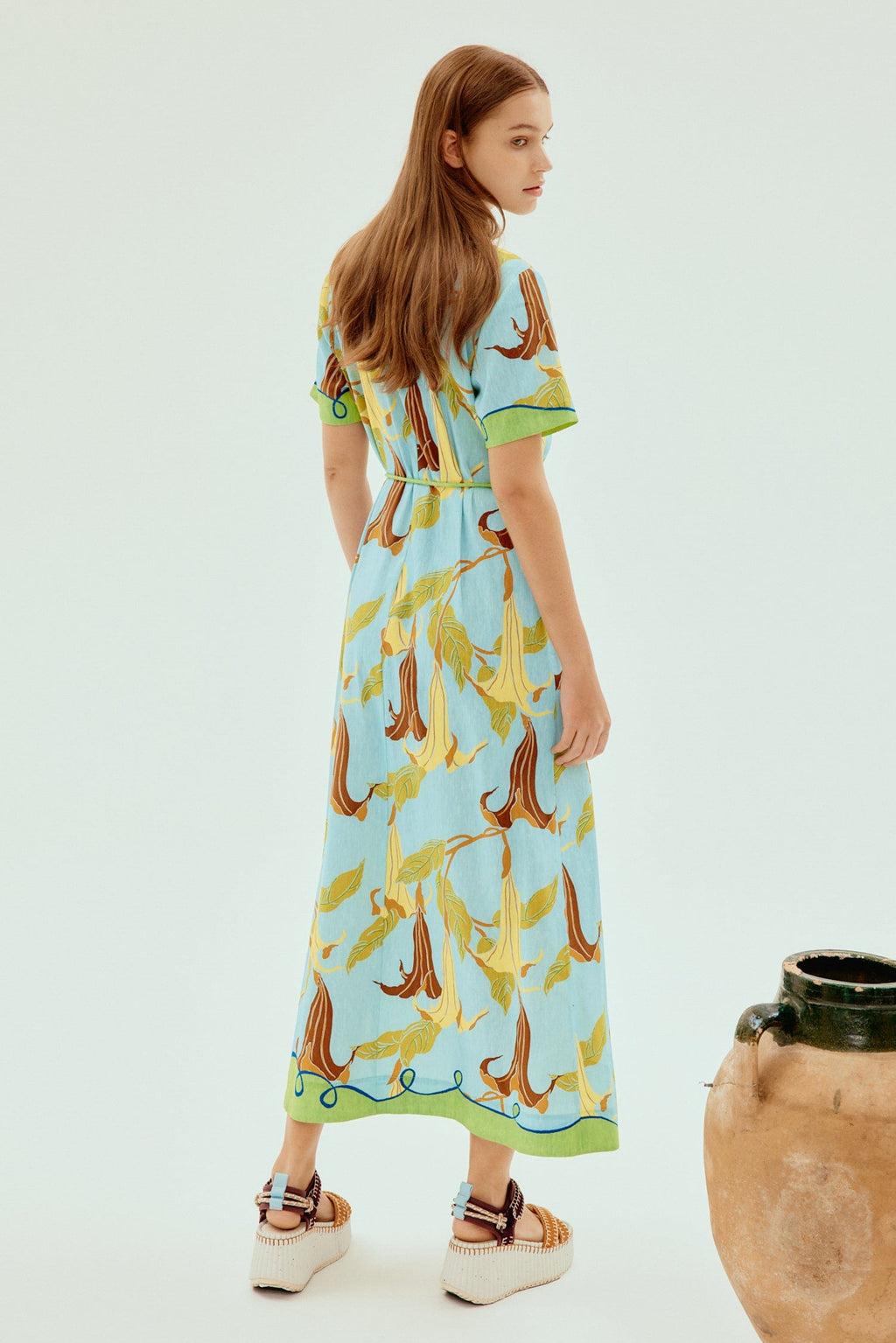 Alemais Rafaela Shirtdress: Sustainable Linen Midi Dress with Belt