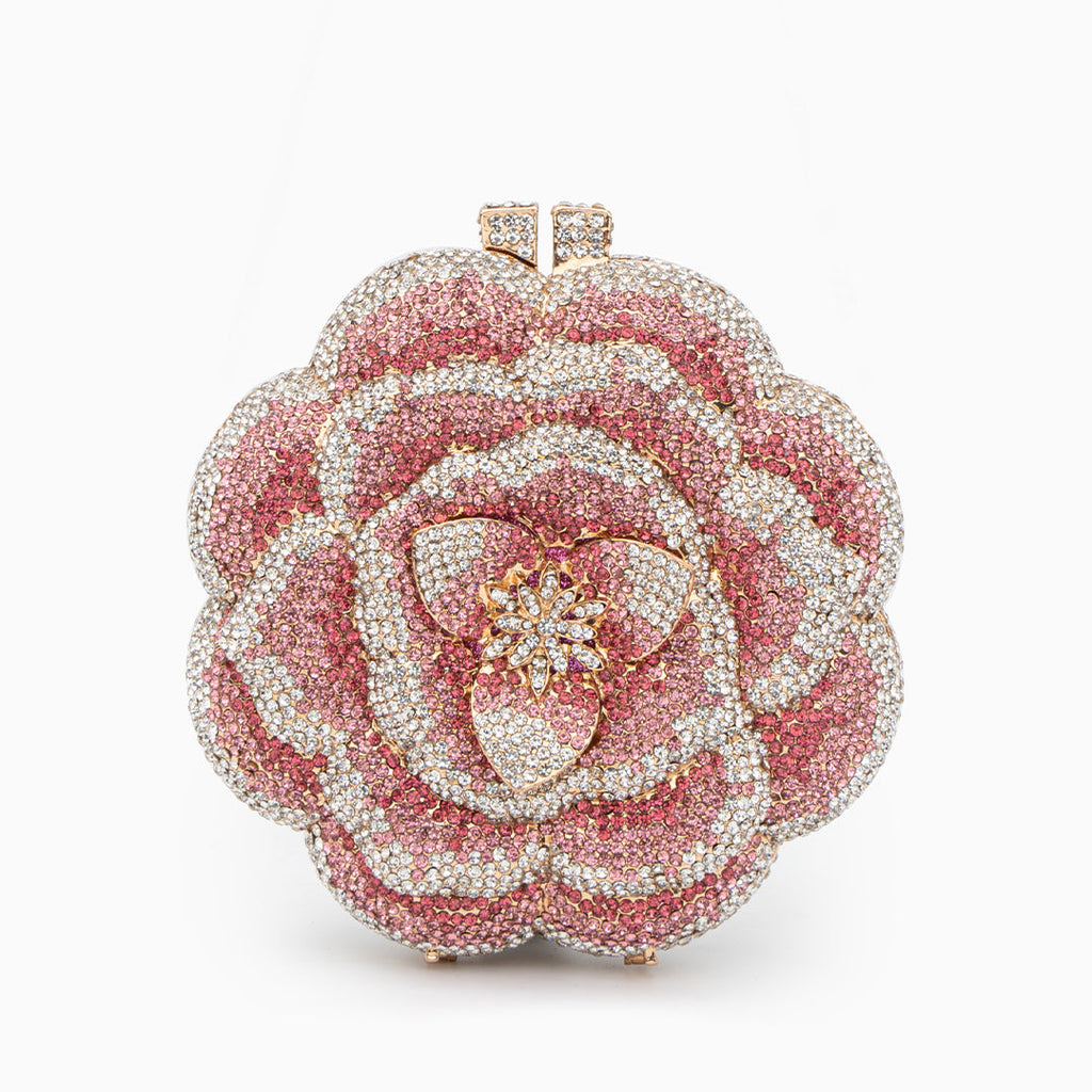 Pink Floral Clutch