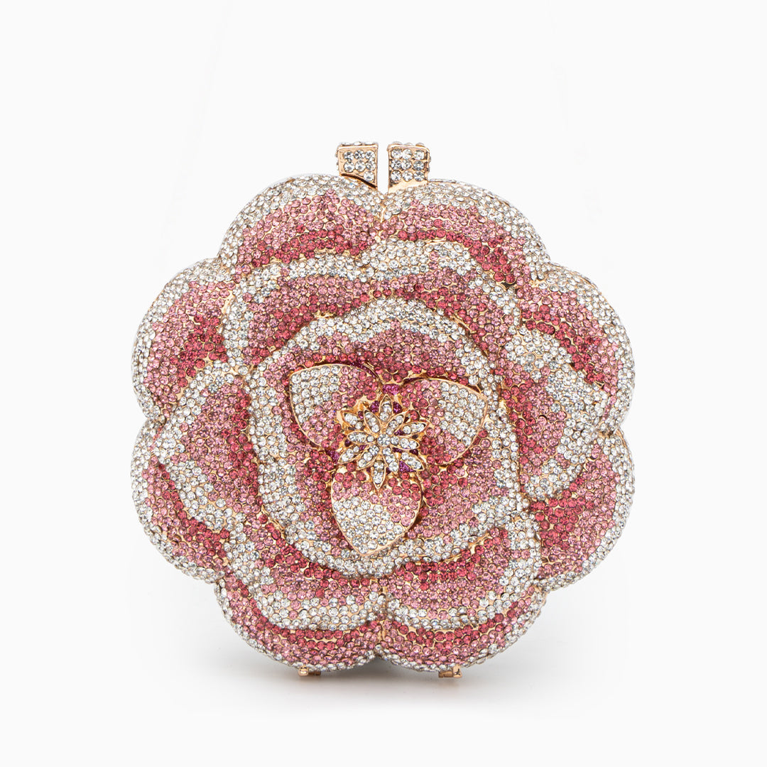 Pink Floral Clutch