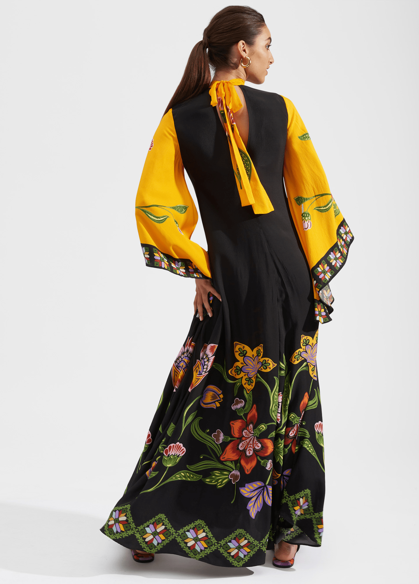 Elegant Reversible Floral Kimono Robe for Women - Versatile Loungewear