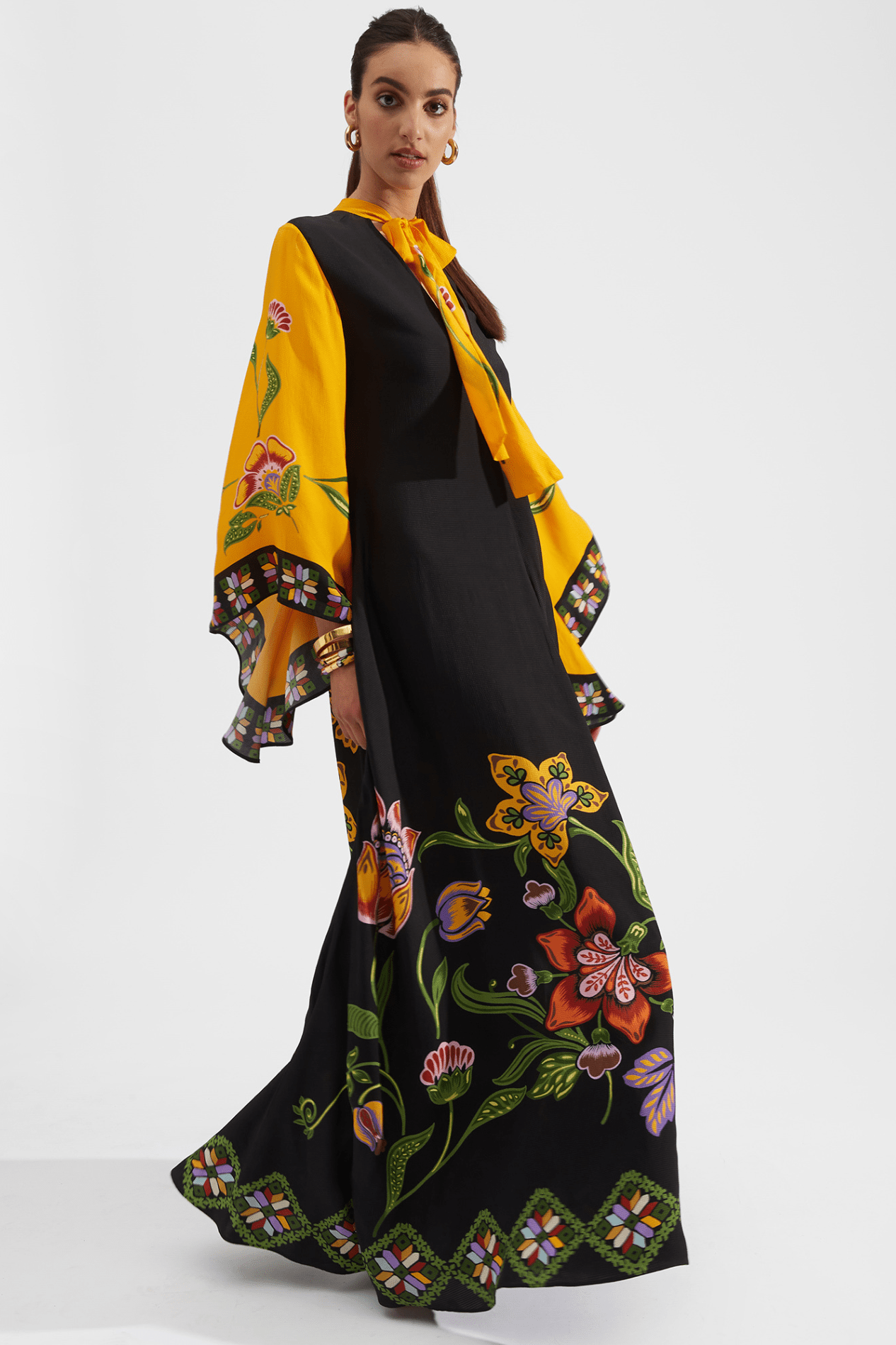Elegant Reversible Floral Kimono Robe for Women - Versatile Loungewear